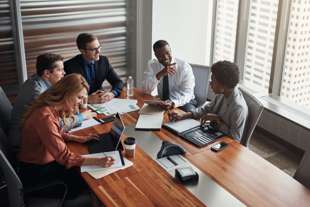 Business leaders are meeting to review their HR strategy for the new year.